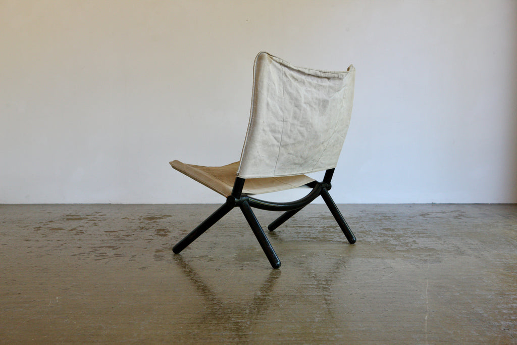 Fold Up Canvas Chair by T Ammannati & G P Vitelli for Brunati