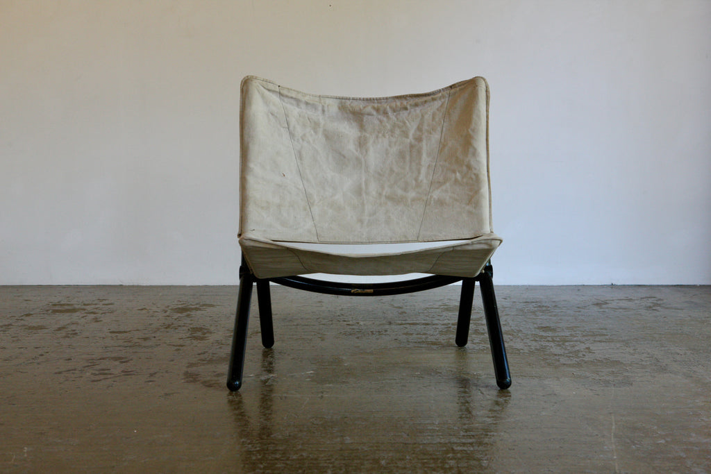 Fold Up Canvas Chair by T Ammannati & G P Vitelli for Brunati