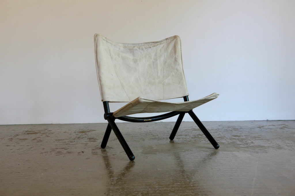 Fold Up Canvas Chair by T Ammannati & G P Vitelli for Brunati